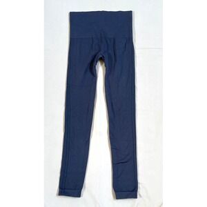 Spanx Look at Me Now Seamless Leggings Navy Blue High Waist Size Medium